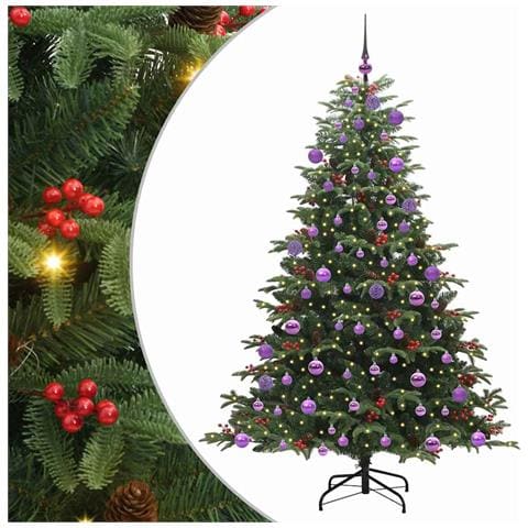 Albero di Natale artificiale con 300 LED Verde 180 cm - Foto 1