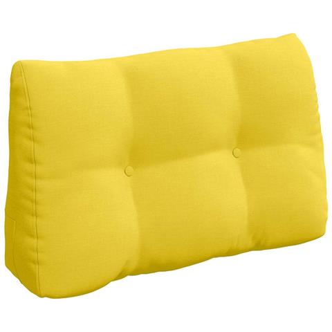 Cuscino per Schiena Giallo Chiaro 80 x 24 x 50 cm Tessuto - Foto 1