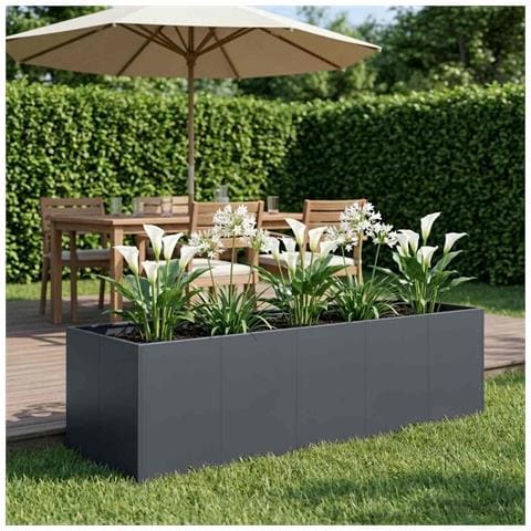 Vaso da giardino Antracite 200 x 80 x 60 cm - Foto 2