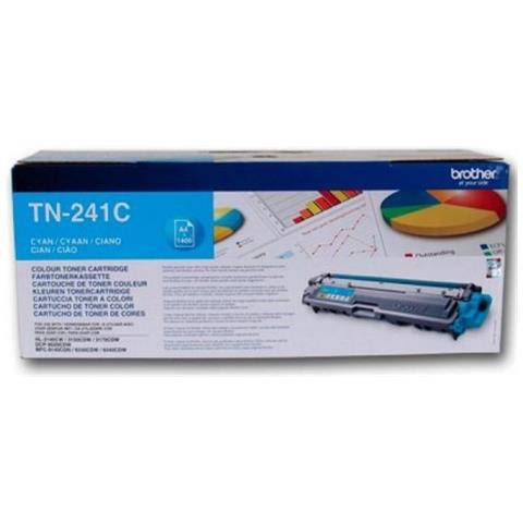 TN-241C Toner Originale Laser Colore Ciano per DCP-9020CDW / HL-3140CW / HL-3150CDW / HL-3170CDW Capacità 1400 Pagine - Foto 5