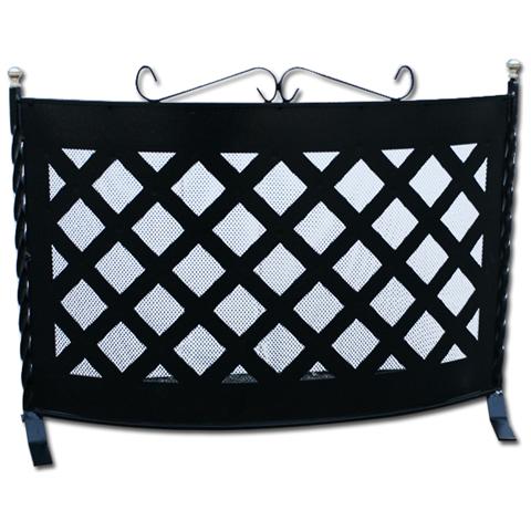 Parascintille per camino in ferro battuto 70x55 - Foto 1