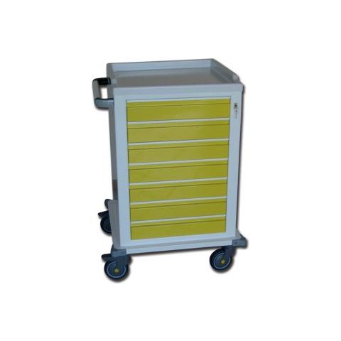 Modular Trolley - Painted Steel - 7 Small Drawers - Foto 1