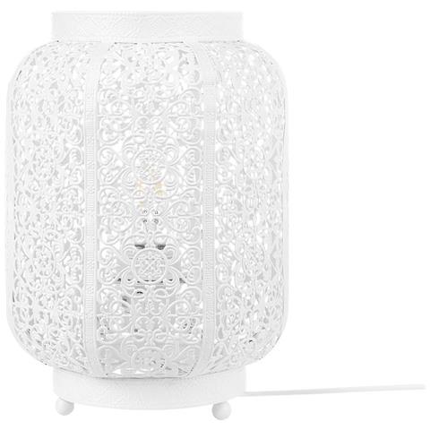 Lampada Da Tavolo In Metallo Color Bianco Somes - Foto 1