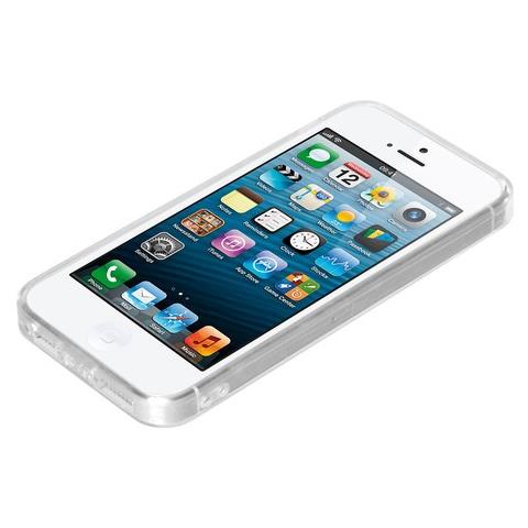 Clear Cover, Cover Trasparente Rigida Con Cornice In Gomma - Apple Iphone 5 / 5s / Se - Foto 3