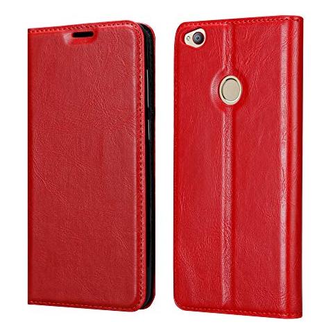 Custodia Compatibile Con Zte Nubia Z11 In Rosso Mela - Coperchio Protettiva Con Chiusura Magnetica, Funzione Stand E Tasca Per Le Carte - Foto 2