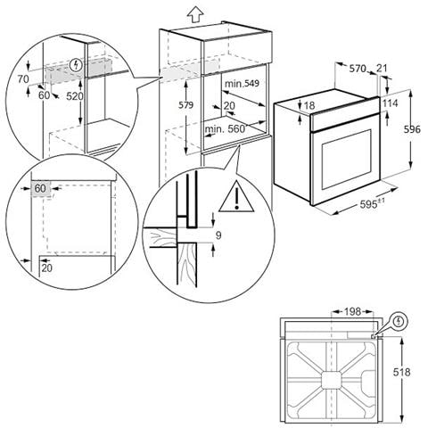 Forno Elettrico da Incasso NV75T9579CD / ET Capacità 75 L Multifunzione Ventilato Cottura e Pulizia a Vapore Colore Grigio Grafite - Foto 11