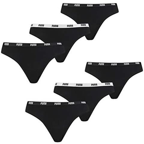 Intimo Da Donna, 6 Perizome, 2 X 3 Nero M - Foto 1