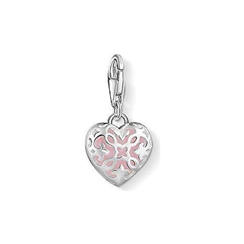 Donne-pendente Di Fascino Di Fascino Del Cuore Di Club Argento 925 Quarzo Rosa Rosa 1361-034-9 - Foto 2