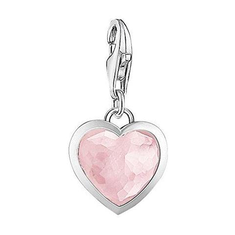 Donne-pendente Di Fascino Di Fascino Del Cuore Di Club Argento 925 Quarzo Rosa Rosa 1361-034-9 - Foto 1