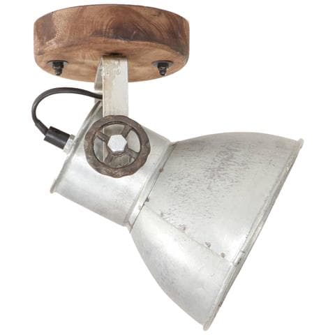 Lampade da Parete / Soffitto 2 pz Industriale Argento 20x25cm E27 - Foto 9