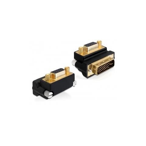 65261 VGA 15 pin DVI 24+5 pin Nero cavo di interfaccia e adattatore - Foto 1