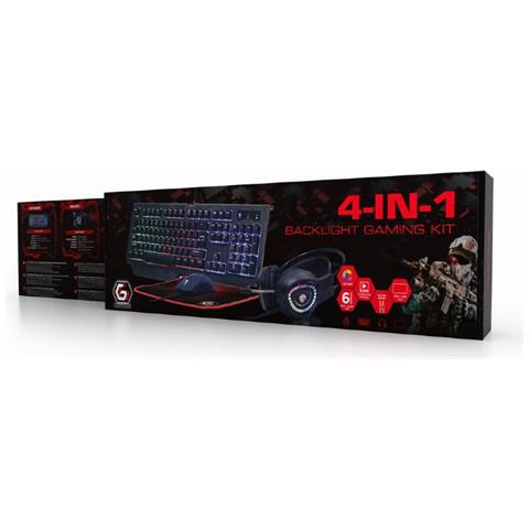 Tastiera e Mouse USB GGS-UMGL4-01  (Layout Inglese US) Colore Nero - Foto 6