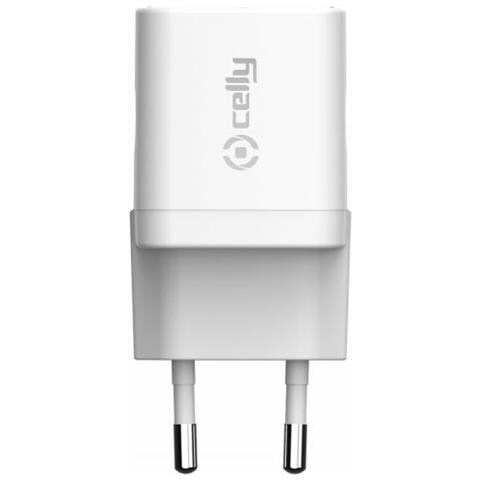 Caricabatteria Rete Celly 20w Con 1 Porta Usb-c Per Tablet, Ipad, Smartphone White - Foto 2