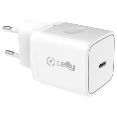 Caricabatteria Rete Celly 20w Con 1 Porta Usb-c Per Tablet, Ipad, Smartphone White - Foto 1