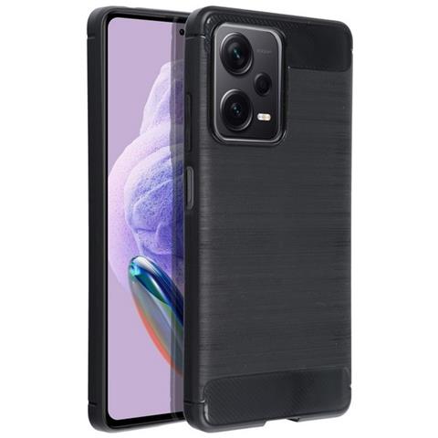 Forcell Custodia B-case Tpu Silicone Cover Case Per Xiaomi Redmi Note 12 Pro+ 5g Carbon Metal Black - Foto 1