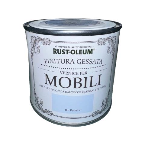Rust-oleum - Vernice Legno Chalky Effetto Gessato Colore Blu 500 Ml - Foto 2