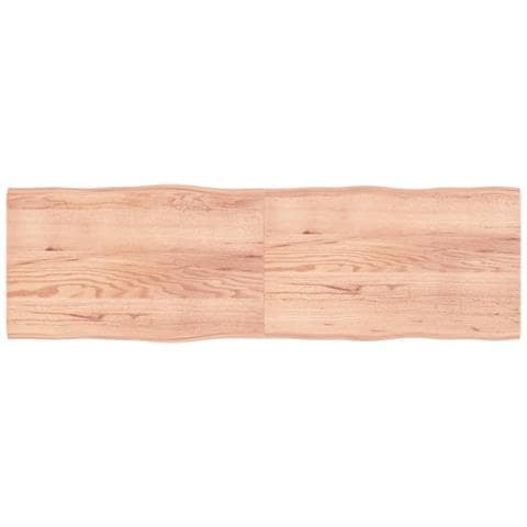 Piano Tavolo Marrone Chiaro 200x60x (2-4) cm Rovere Non Trattato - Foto 1