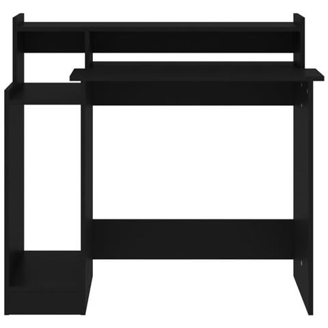 Scrivania Con Luci Led Nera 97x45x90 Cm In Legno Multistrato - Foto 2