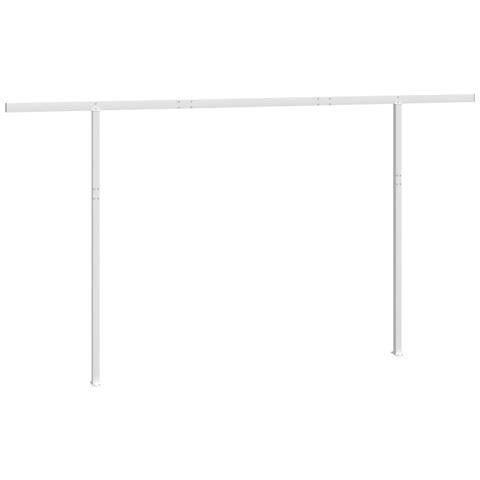 Set Pali Per Tenda Da Sole Bianco 450x245 Cm Ferro - Foto 2