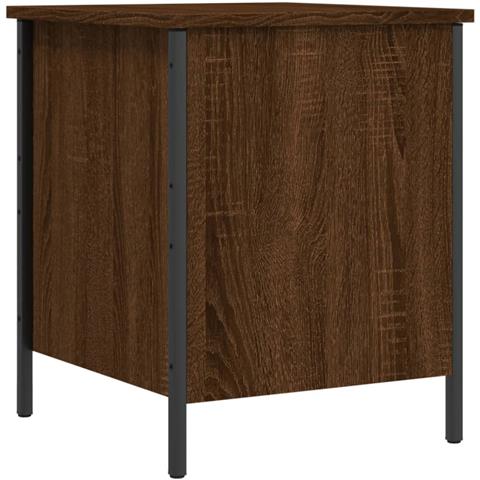 Panca Portaoggetti Rovere Marrone 40x42,5x50 Legno Multistrato - Foto 2