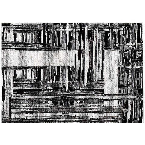 Tappeto Arredo Salotto Antiscivolo Scendiletto Camera Dis. Bangkok By Suardi 175x240 Nero - Foto 2