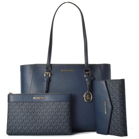 Borsa Donna Charlotte Azzurro 34 X 27 X 11 Cm - Foto 1