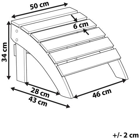 Poggiapiedi Da Giardino Verde Per Sedia Adirondack - Foto 7