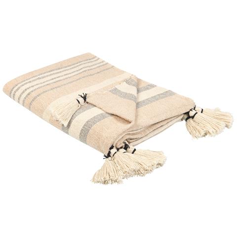 Coperta Yarseli Cotone 130 X 170 Cm Beige - Foto 2