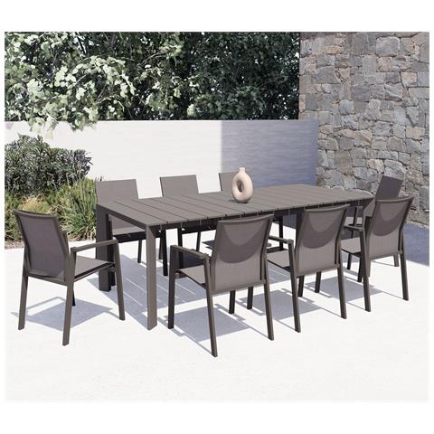 Fall - Tavolo Da Giardino In Alluminio Allungabile 165/215x85 - Foto 6