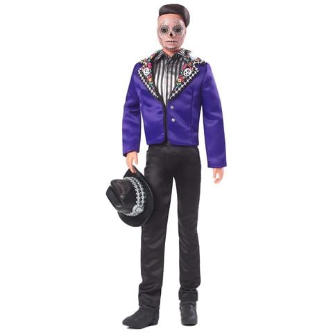 Barbie Signature Ken Modello Día De Muertos 2023 Stile Halloween, Nero - Foto 1