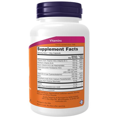 Vitamine B-100 Mg Complesso 100 Capsule Vegetali - Foto 2