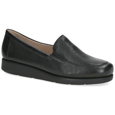 Black Casual Closed Loafers Mocassino Pelle Scarpe Donna Nero Eu 41, 9-24750-41-02b - Foto 1