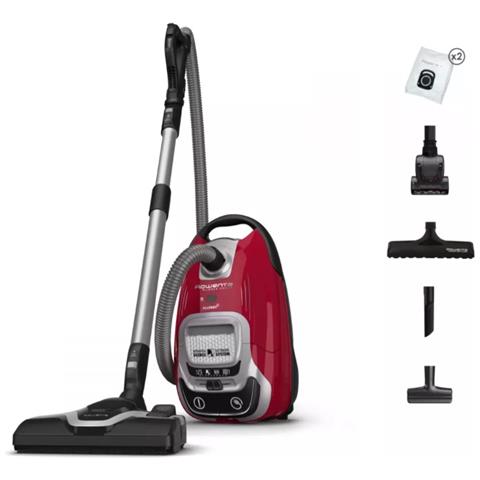 Aspirapolvere A Traino Rosso Da 400 W E 57 Db - Yy5453fe - Foto 4