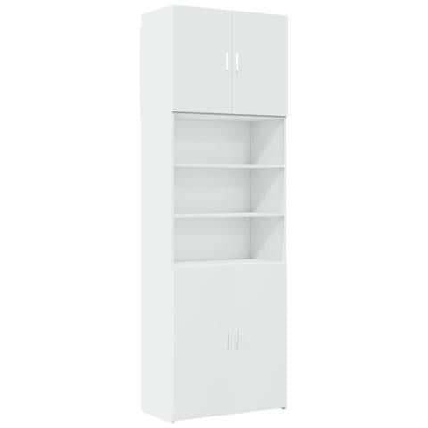 Credenza Bianca 80x42,5x249 Cm In Legno Multistrato - Foto 2
