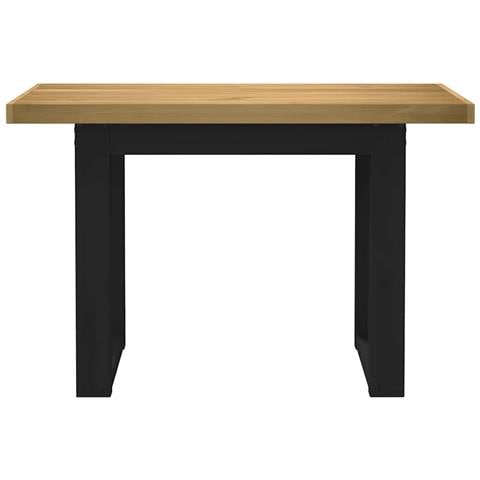 Scrivania Noain Gambe A Forma Di U 120x50x75 Cm Legno Massello - Foto 3