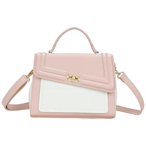 Borsa A Tracolla Da Donna In Similpelle, Rosa - Foto 1