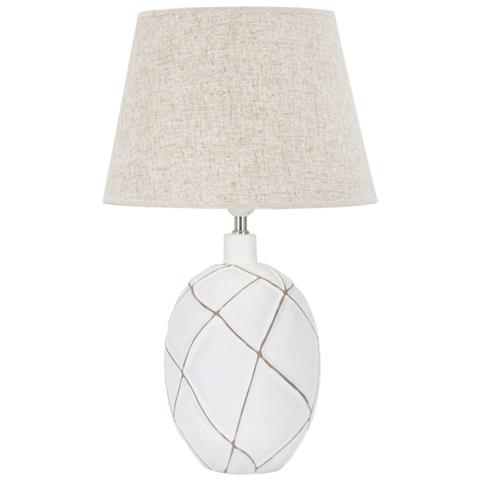 Lampada Da Tavolo Mf168 - Bianco - Poliresina - 35x35x60 Cm - Foto 1