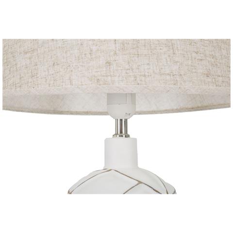 Lampada Da Tavolo Mf168 - Bianco - Poliresina - 35x35x60 Cm - Foto 2