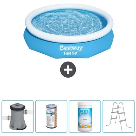 Piscina Fuori Terra - In Giro - 305x66 Cm - Blu - Include Accessori Coordinati Cb60 - Foto 1