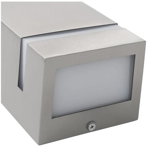 Lampade Da Parete Da Esterno 2 Pz 35 W Argento Rettangolari - Foto 6