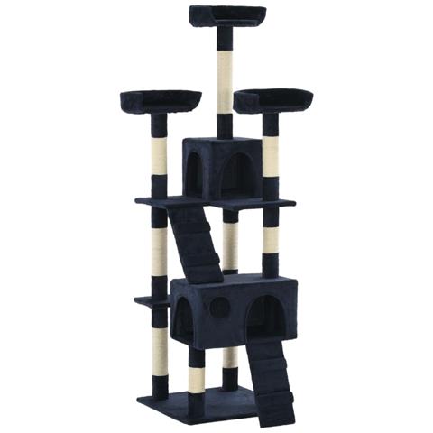 Lusso Casadino - Albero Per Gatti Con Tiragraffi In Sisal 170 Cm Blu - Foto 2