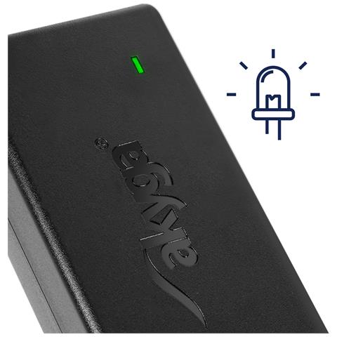 Caricabatterie Da Muro Per Pc Portatile 90w Connettore 5,5 X 2,5 Mm, Nero - Foto 2