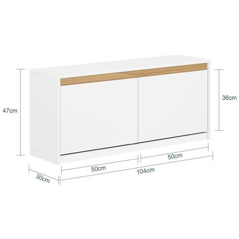 Sobuy Scarpiera 104x30x47cm Fsr171-w - Foto 2