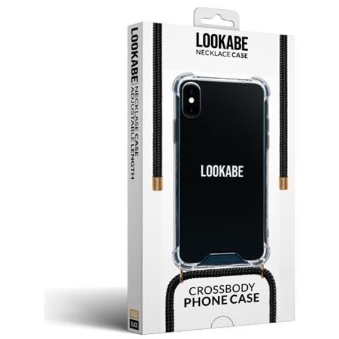 LOO003 custodia per cellulare 14,7 cm (5.8") Cover Nero, Trasparente - Foto 1