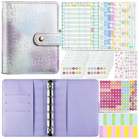 Raccoglitore Tascabile A7 - Kit Quaderno Per Il Budgeting Purple - Foto 1