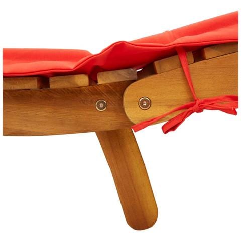 Lettini Prendisole con Cuscini 2 pz Legno Massello di Acacia - Foto 9