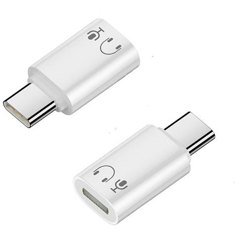 Adattatore Da Lightning Femmina A Usb-c Maschio In Alluminio Per Cuffie: Ascolta, Chiama E Controlla Con Qualità Hi-fi White - Foto 2