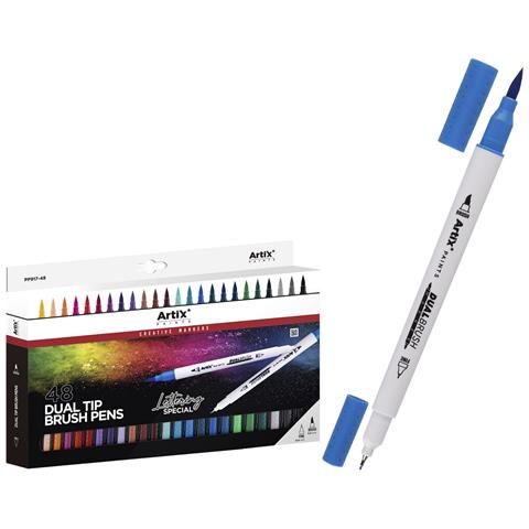 Set Di Marker A Doppio Estremo Pennello Lettering 48uds. - Foto 1