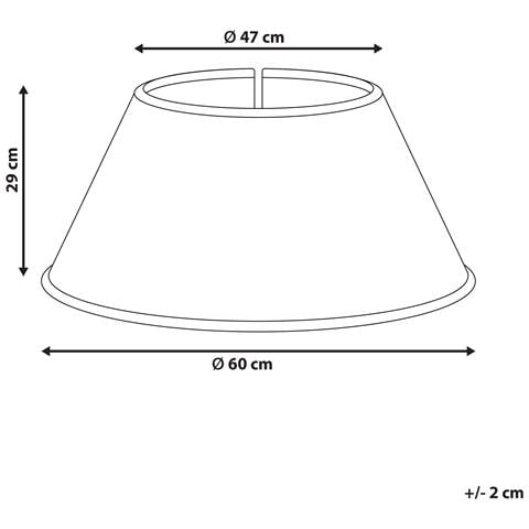 Copri Base Per Albero Di Natale Hiver Alghe Marine Naturale 60 Cm - Foto 8