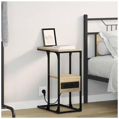 Armadio da Notte con cassetto rovere sonoma 41.5 x 26 x 60.5 cm - Foto 2